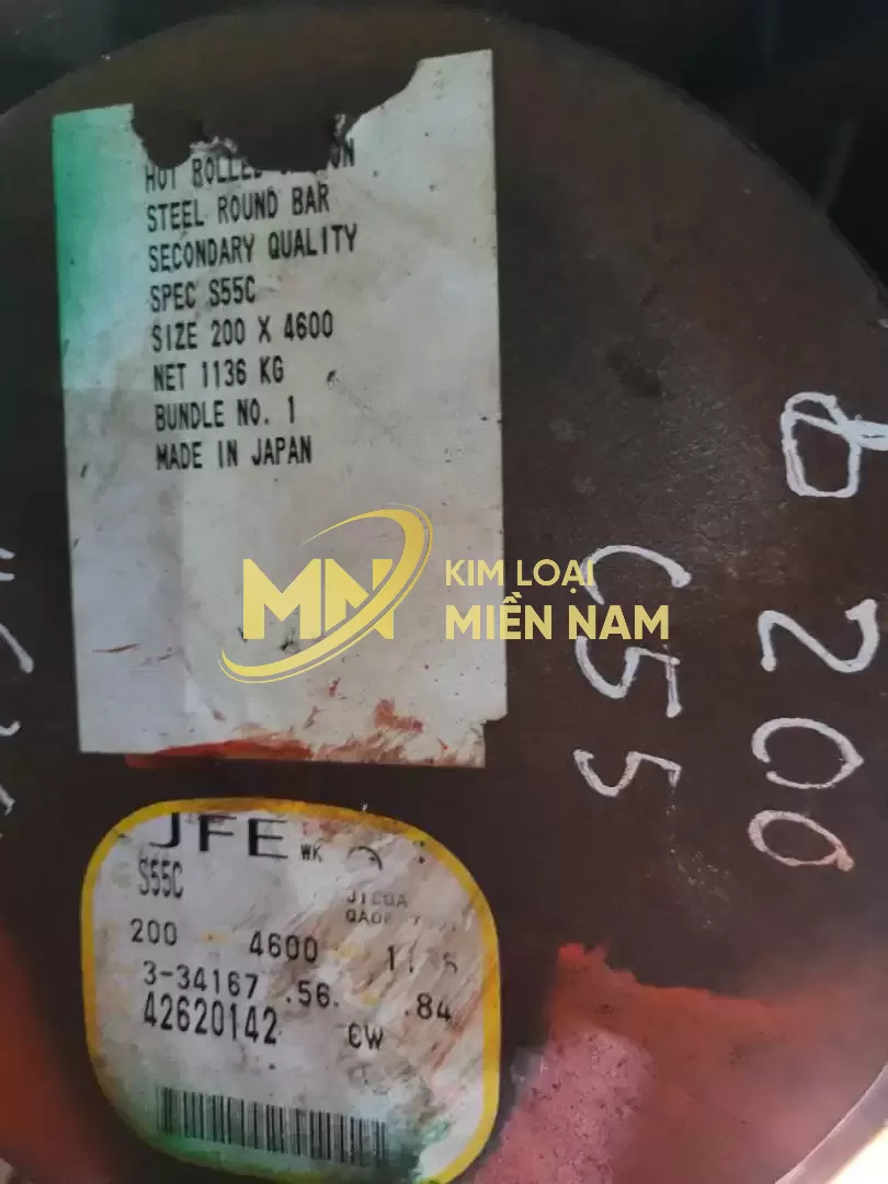 Thép Tròn Đặc S55C Nhật Bản